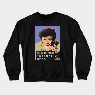 Columbo Mug Shot Comic Art Crewneck Sweatshirt